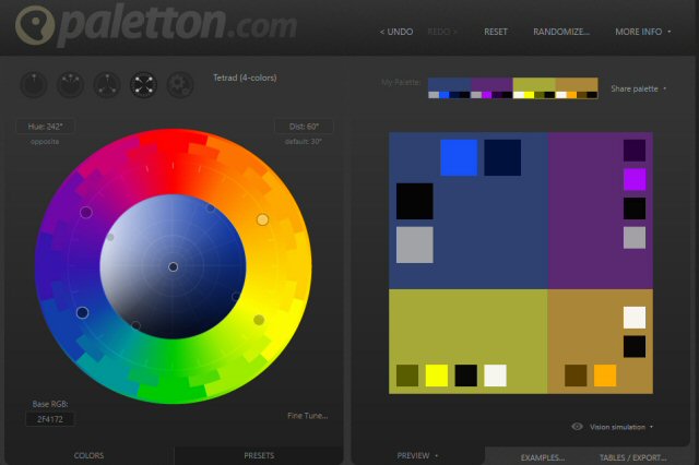 Paletton Interface | Evans Graphics